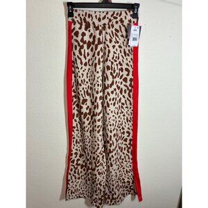 NWT Greyson Threads Sweatpants Flare Leg Y2K Casual Loungewear Animal Print XXS